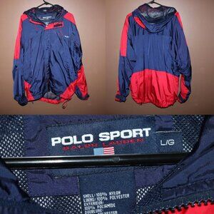 Polo Ralph Lauren Sport RL67 Performance Technologies Windbreaker L